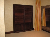 Stained French Door Shutters